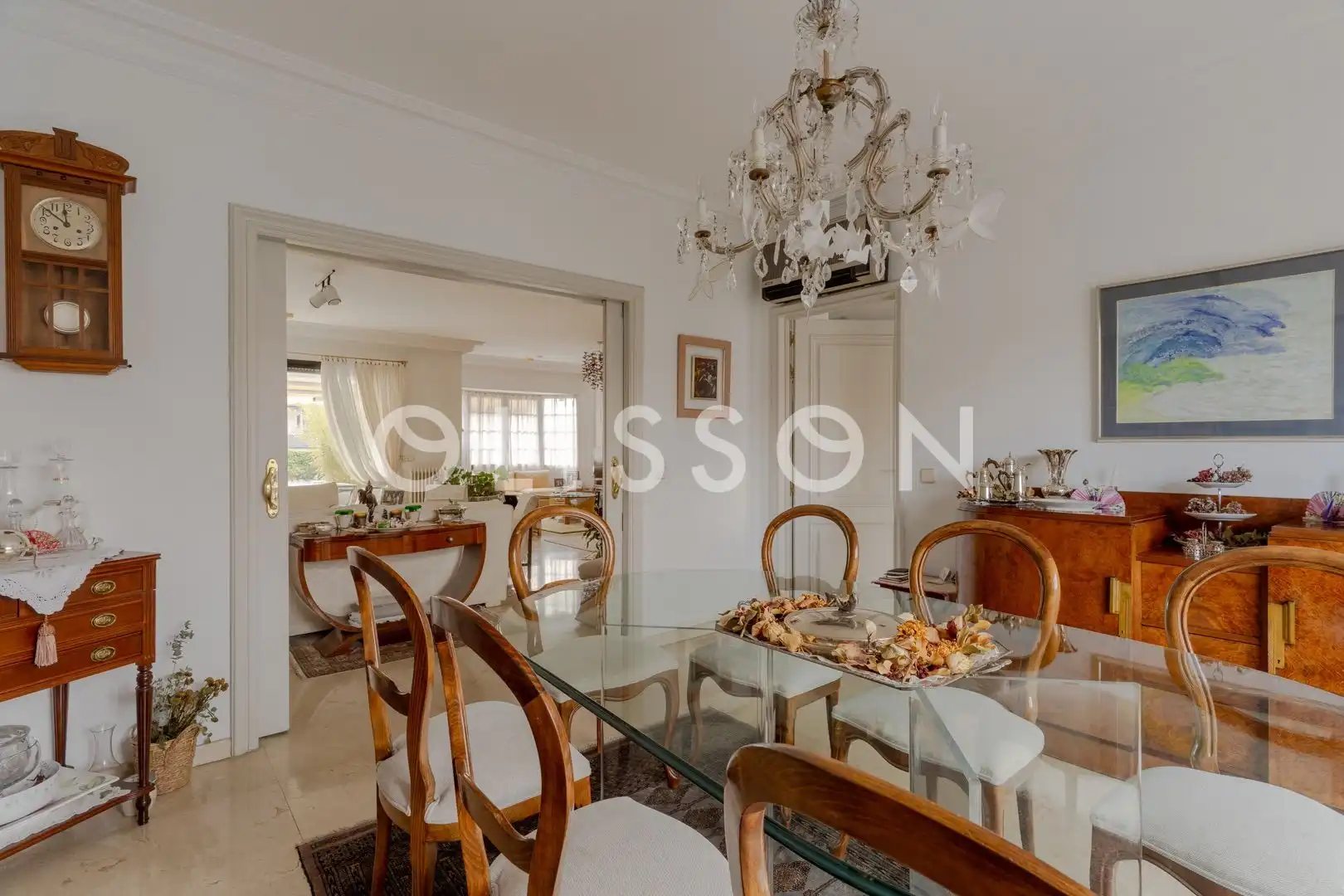 Comedor de Casa o chalet en venta en Madrid con Aire acondicionado, Calefacción y Jardín privado