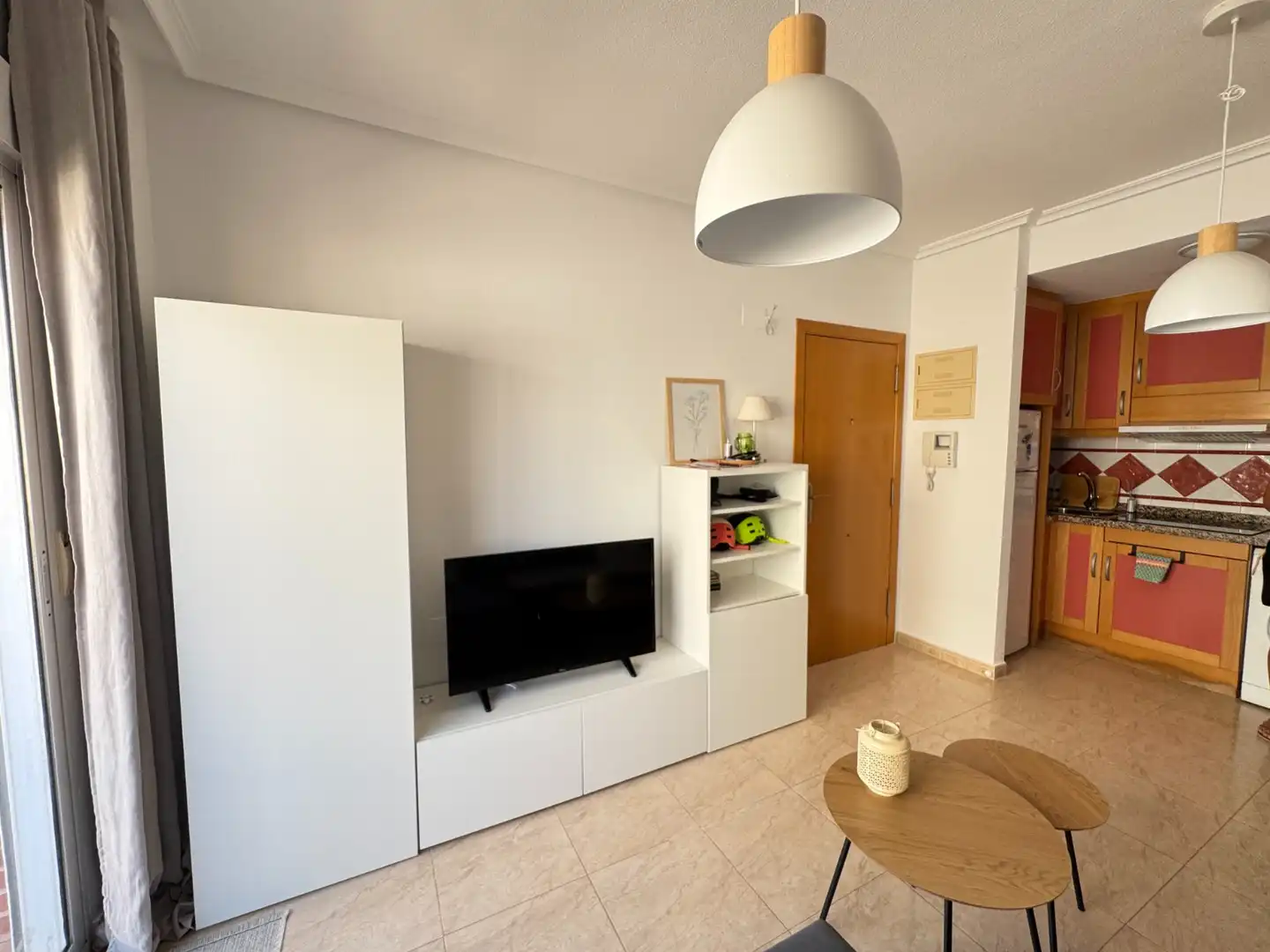 Sala de estar de Apartamento en venta en Guardamar del Segura con Aire acondicionado, Amueblado y Lavadora