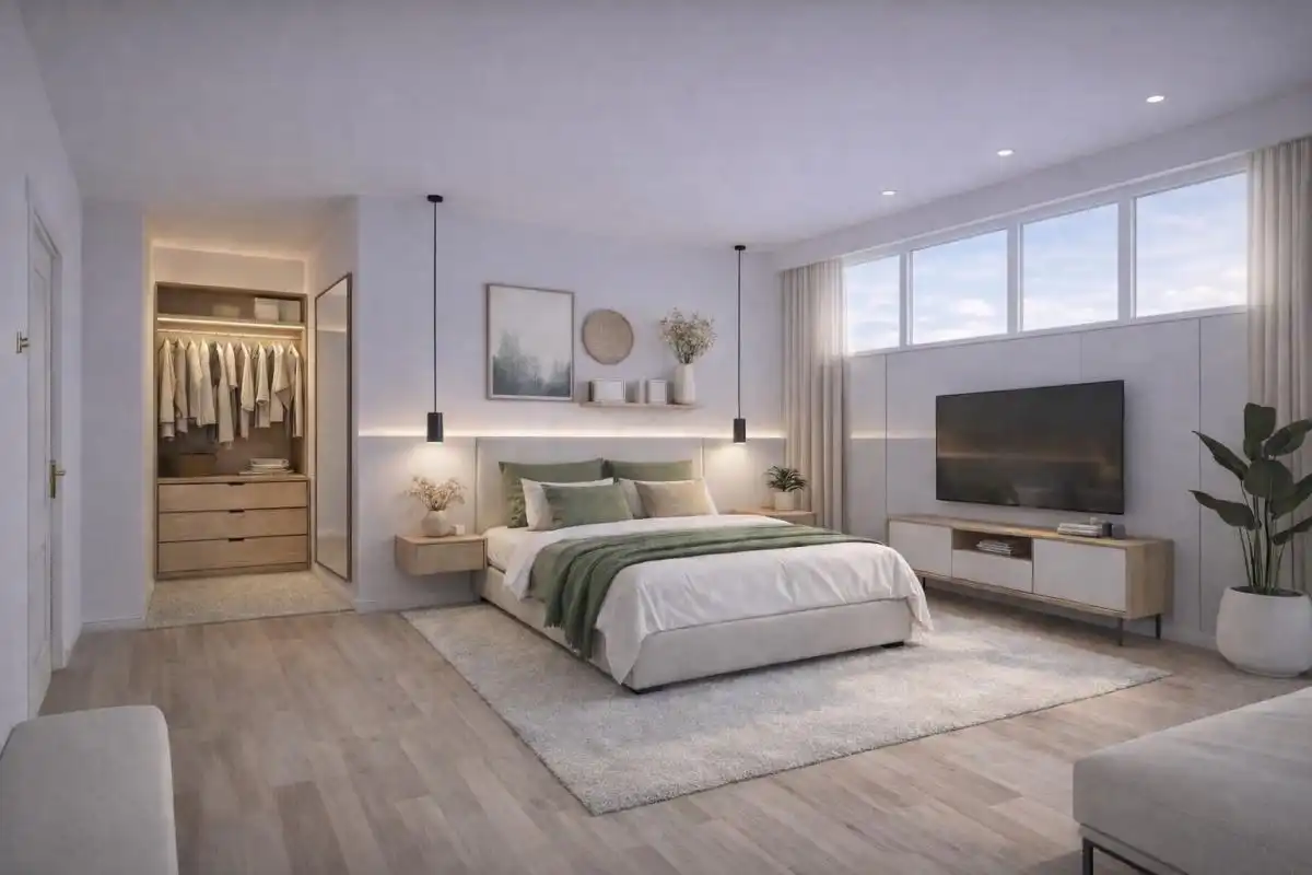 Schlafzimmer von Erdgeschoss zum Verkauf in Torremolinos mit Heizung