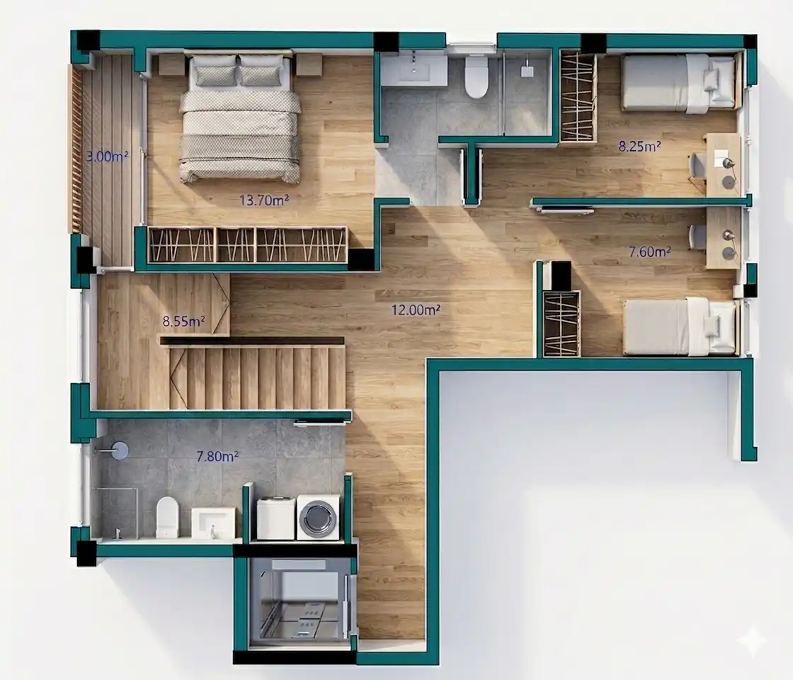 Maisonette zum Verkauf in Badalona mit Klimaanlage, Heizung und Parkett