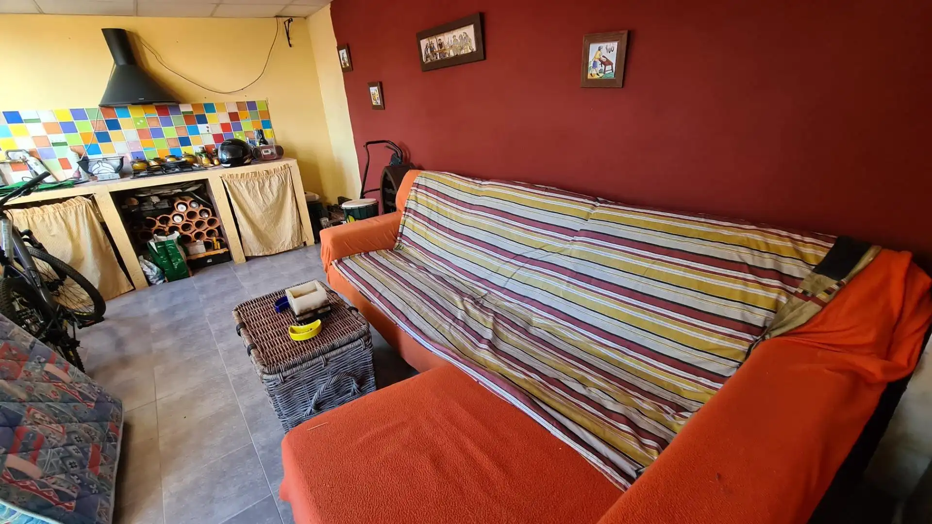 Sala de estar de Casa o chalet en venta en Amposta con Jardín privado, Terraza y Piscina