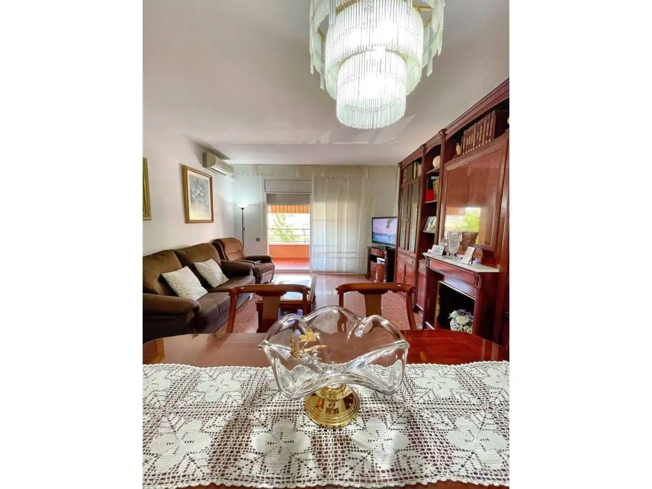 Living room of Flat for sale in Cerdanyola del Vallès  with Heating, Furnished and Balcony