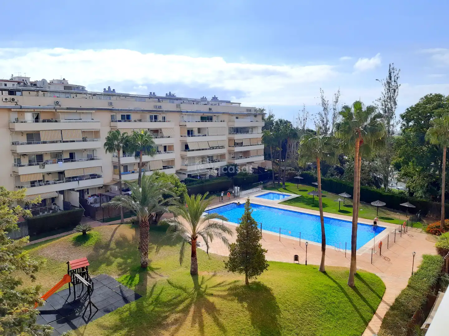 Vista exterior de Piso en venta en Benalmádena con Aire acondicionado, Terraza y Amueblado
