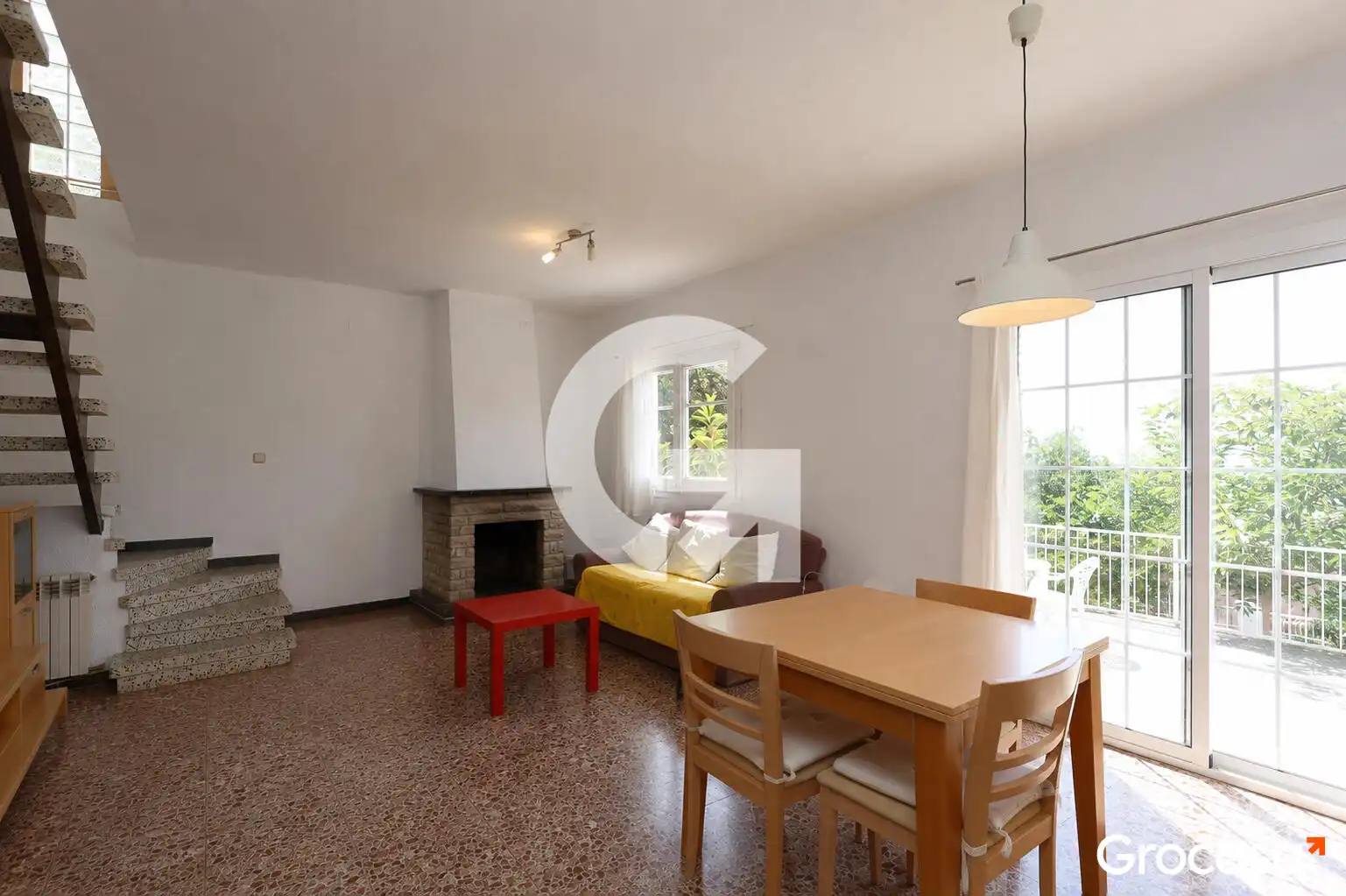 Sala d'estar de Casa o xalet en venda en Viladecans amb Jardí privat, Terrassa i Traster
