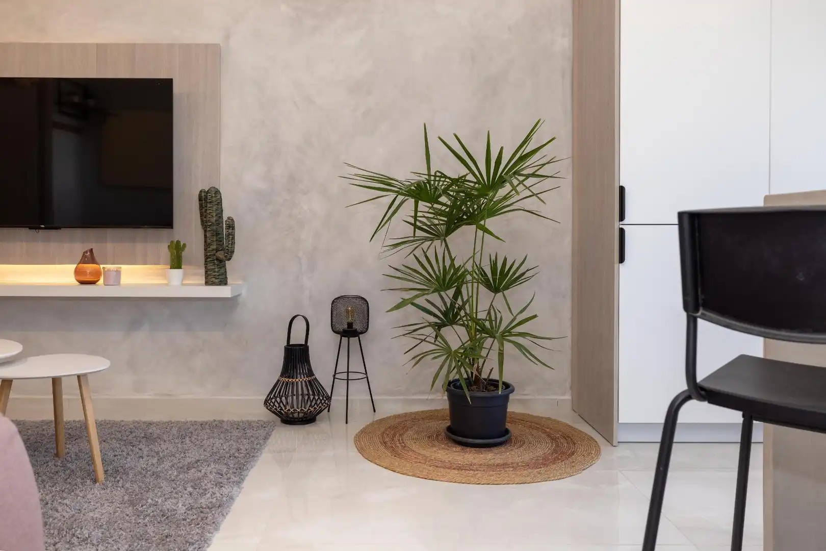 Wohnzimmer von Wohnung zum Verkauf in Mijas mit Privatgarten und Gemeinschaftspool