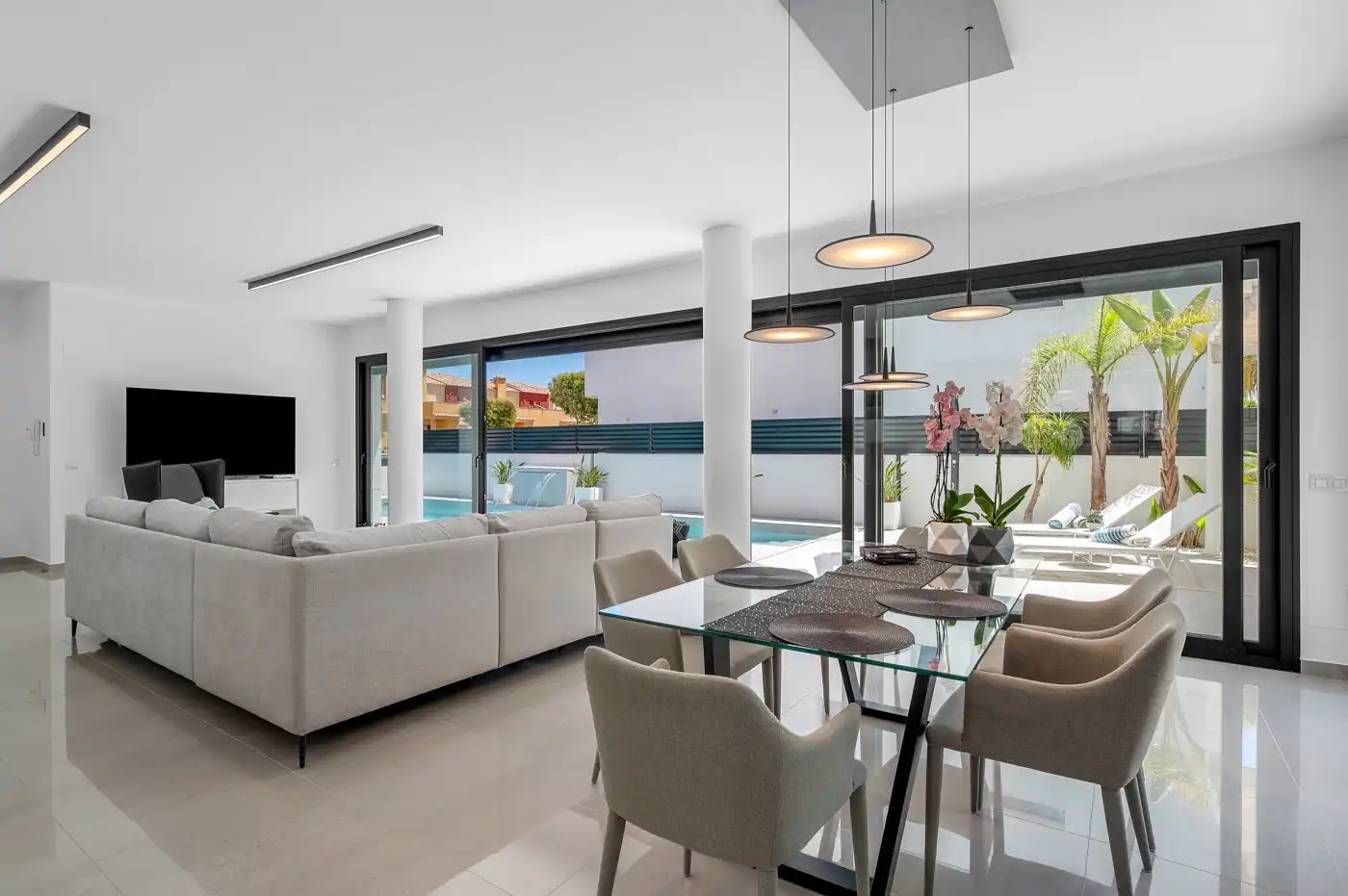 Sala de estar de Casa o chalet en venta en Guardamar del Segura con Calefacción, Jardín privado y Terraza