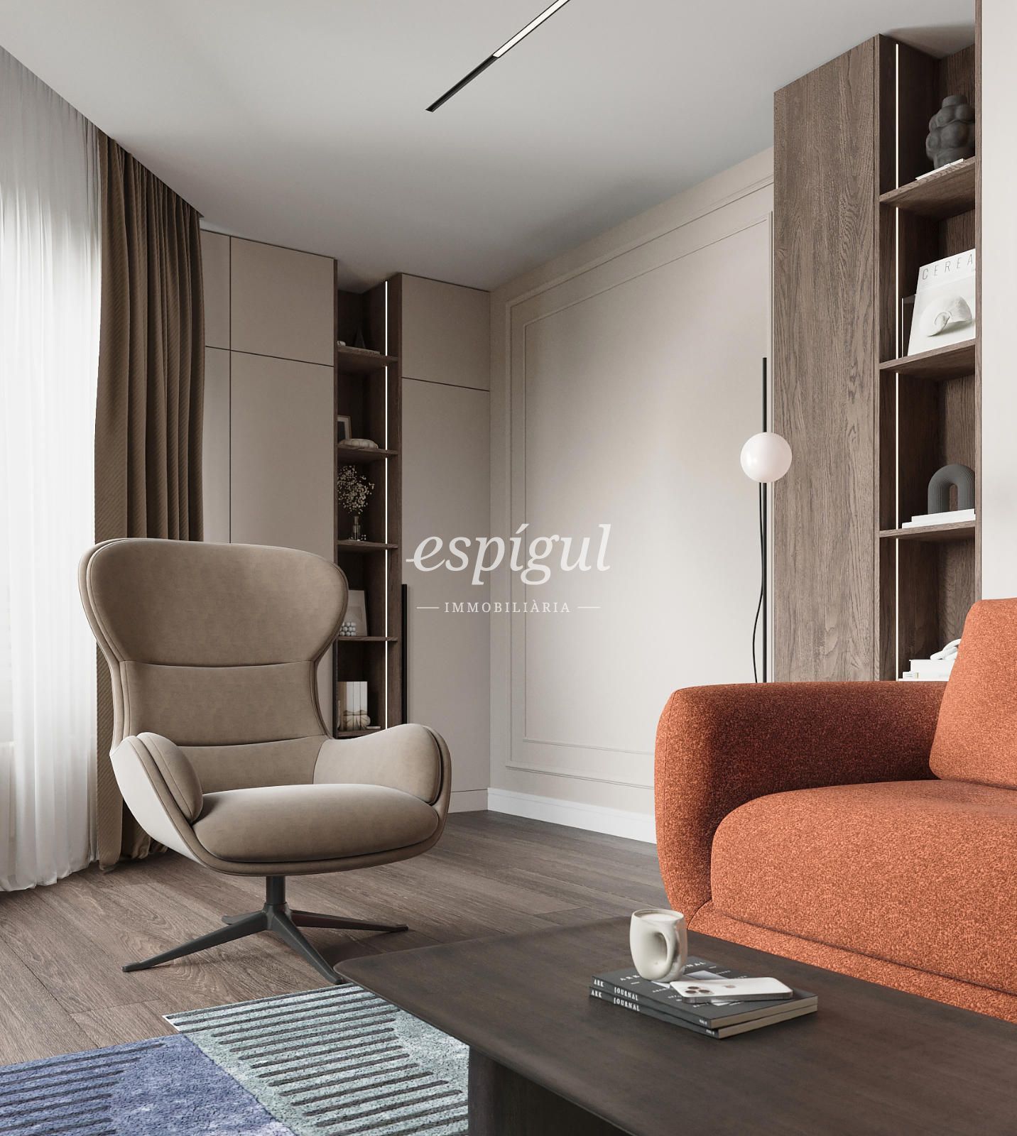 Living room of Flat for sale in  Barcelona Capital  with Air Conditioner, Heating and Parquet flooring