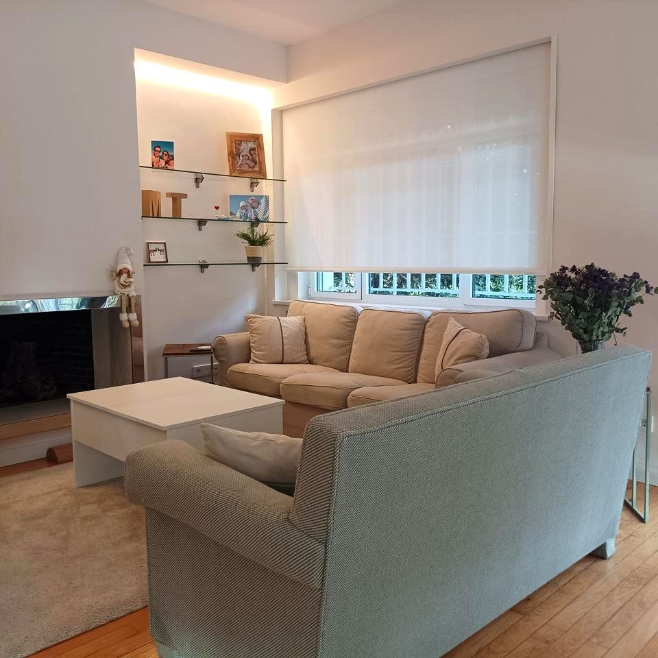 Sala d'estar de Pis de lloguer en  Madrid Capital amb Aire condicionat, Calefacció i Terrassa