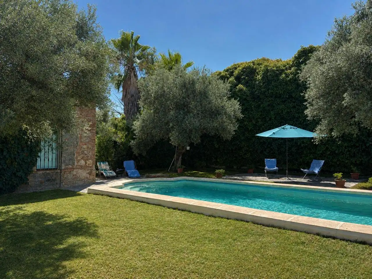 Piscina de Finca rústica en venda en Guareña amb Jardí privat, Terrassa i Piscina