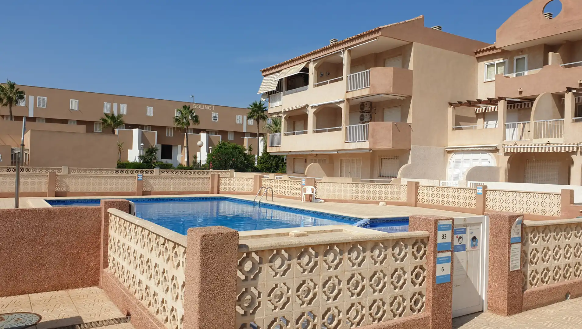 Piscina de Casa o xalet de lloguer en La Manga del Mar Menor amb Moblat i Piscina comunitària
