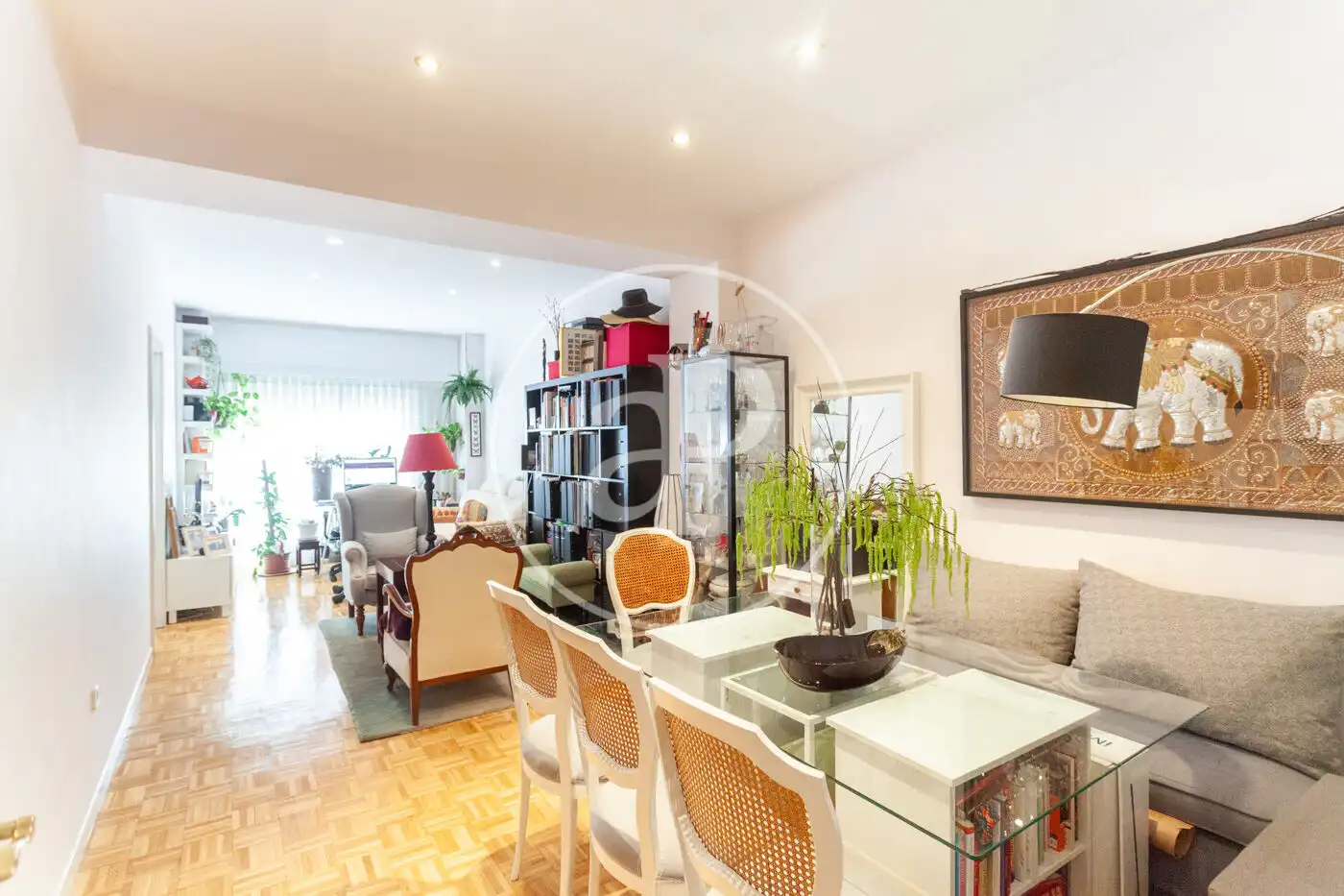 Sala d'estar de Pis en venda en Madrid amb Aire condicionat, Calefacció i Jardí privat