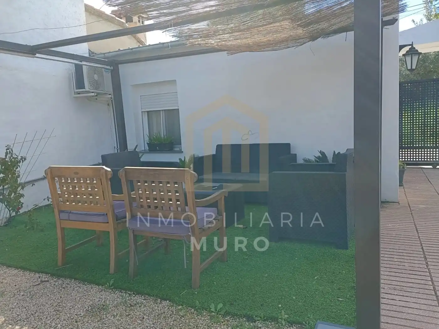 Terraza de Finca rústica en venta en Muro de Alcoy con Aire acondicionado, Jardín privado y Terraza