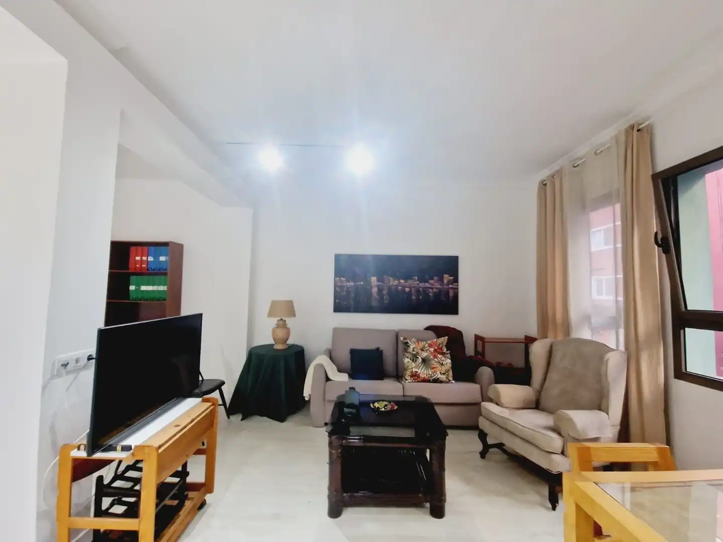 Sala d'estar de Apartament de lloguer en Las Palmas de Gran Canaria amb Moblat