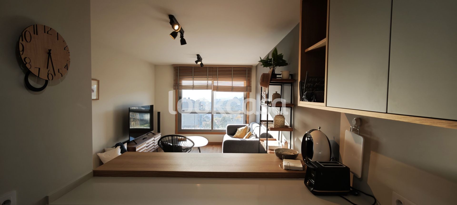 Sala d'estar de Apartament en venda en Poio amb Calefacció, Parquet i Traster