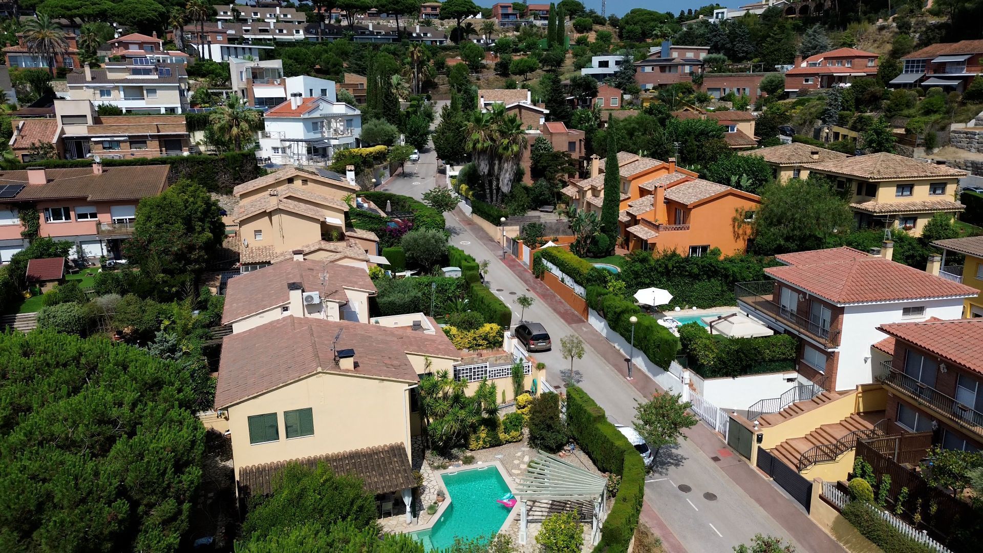 Vista exterior de Casa o xalet en venda en Sant Vicenç de Montalt amb Aire condicionat, Calefacció i Jardí privat