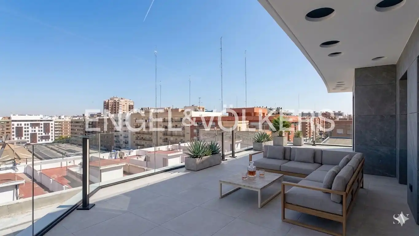 Terrasse von Dachboden zum Verkauf in Valencia mit Klimaanlage, Heizung und Terrasse