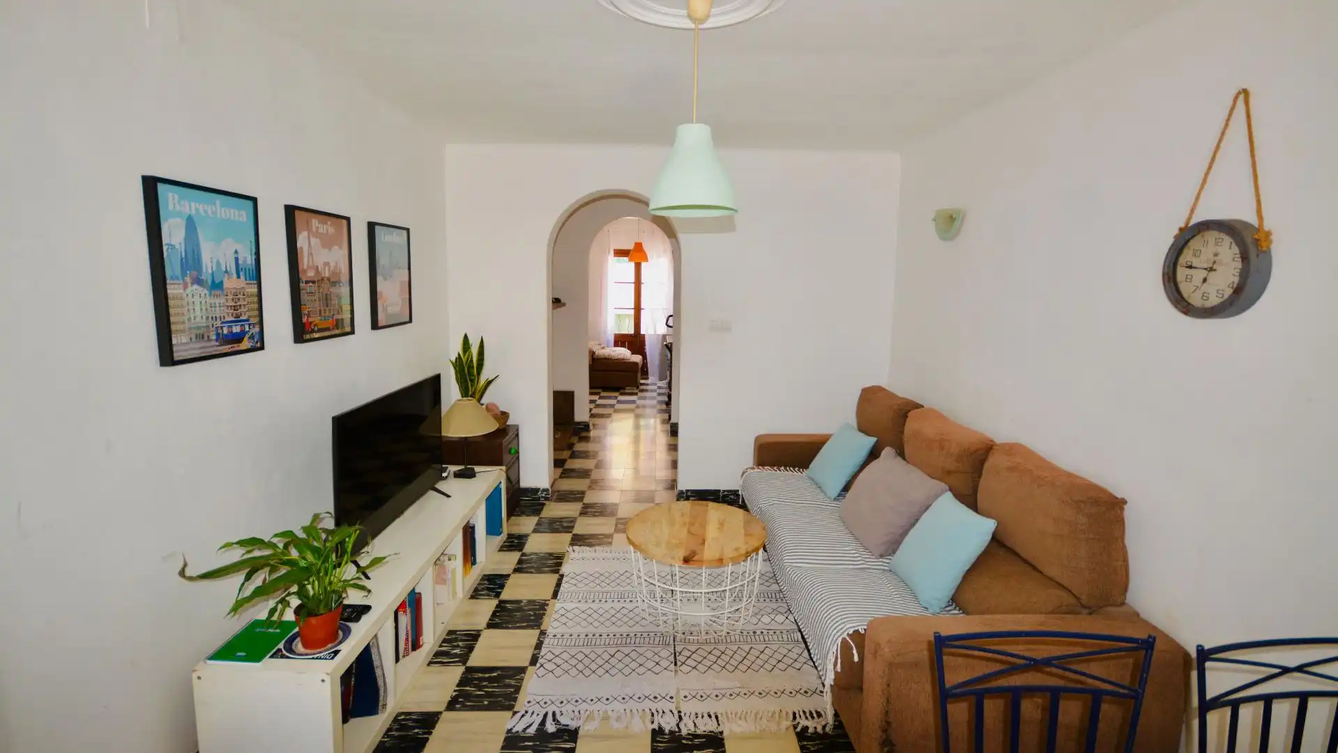 Sala d'estar de Casa adosada en venda en Pollença amb Jardí privat i Terrassa