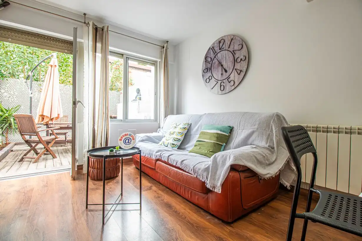 Living room of Houses for rent in Madrid  with Air Conditioner, Heating and Private garden