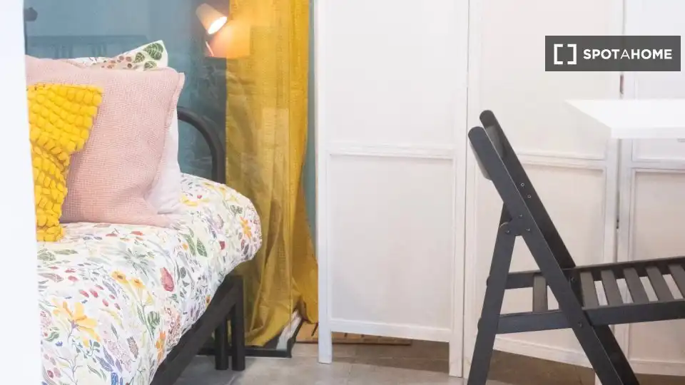 Schlafzimmer von Wohnungen zur untervermieten in Las Palmas de Gran Canaria mit Klimaanlage, Terrasse und Möbliert