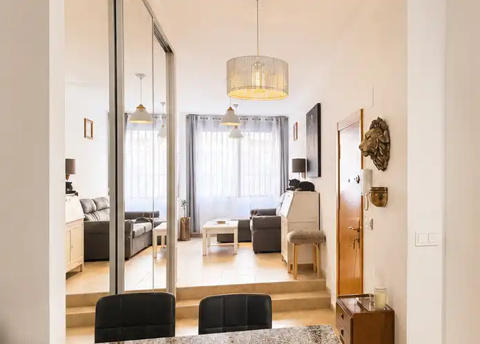 Sala d'estar de Apartament en venda en Alicante / Alacant amb Aire condicionat, Calefacció i Terrassa