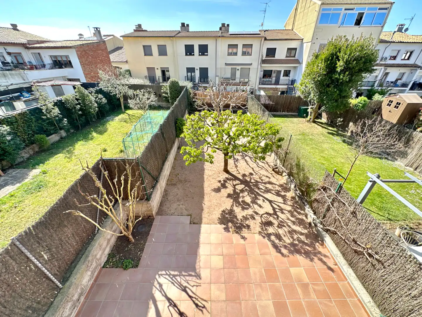 Terrasse von Einfamilien-Reihenhaus zum Verkauf in Taradell mit Heizung, Privatgarten und Terrasse