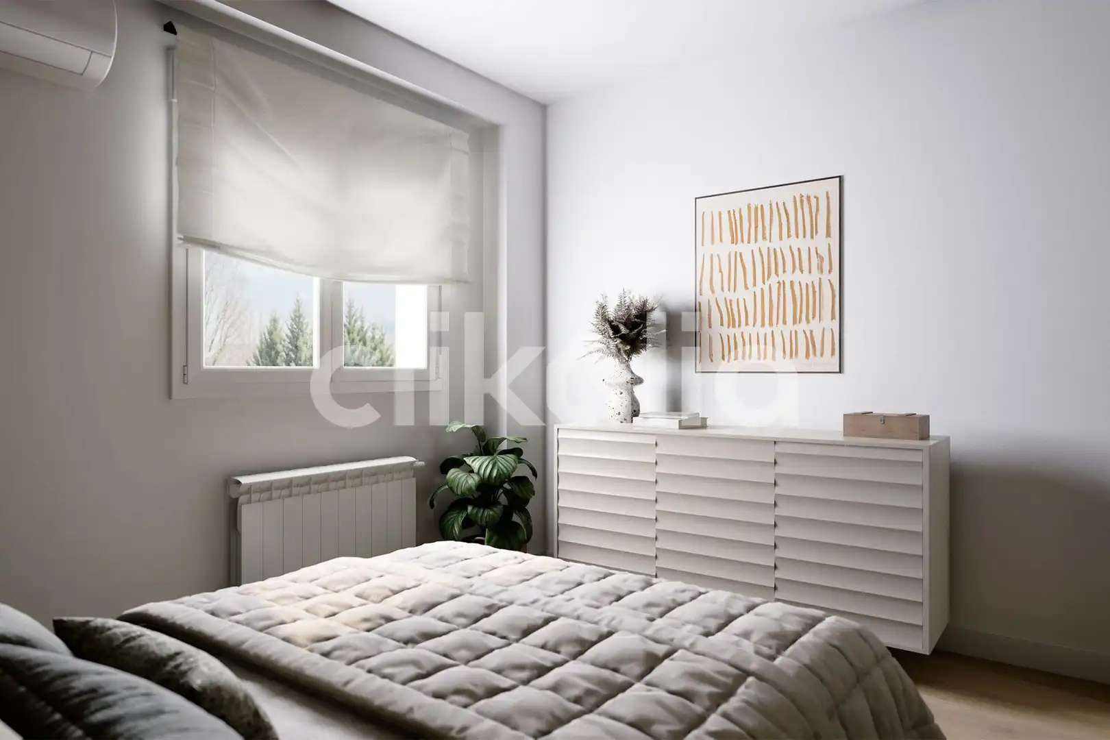 Bedroom of Flat for sale in Madrid  with Air Conditioner, Heating and Terrace