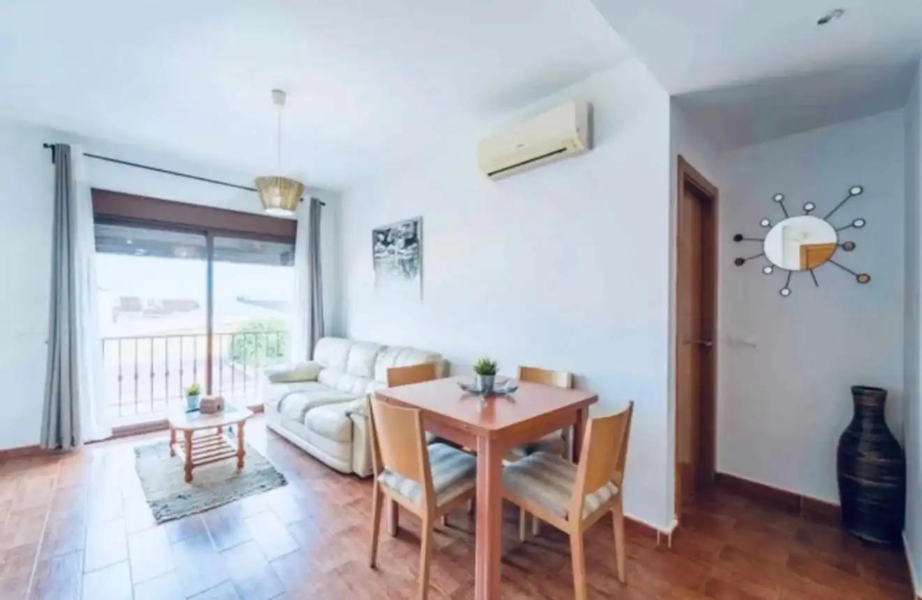 Sala de estar de Apartamento de alquiler en Mijas con Aire acondicionado, Amueblado y Horno