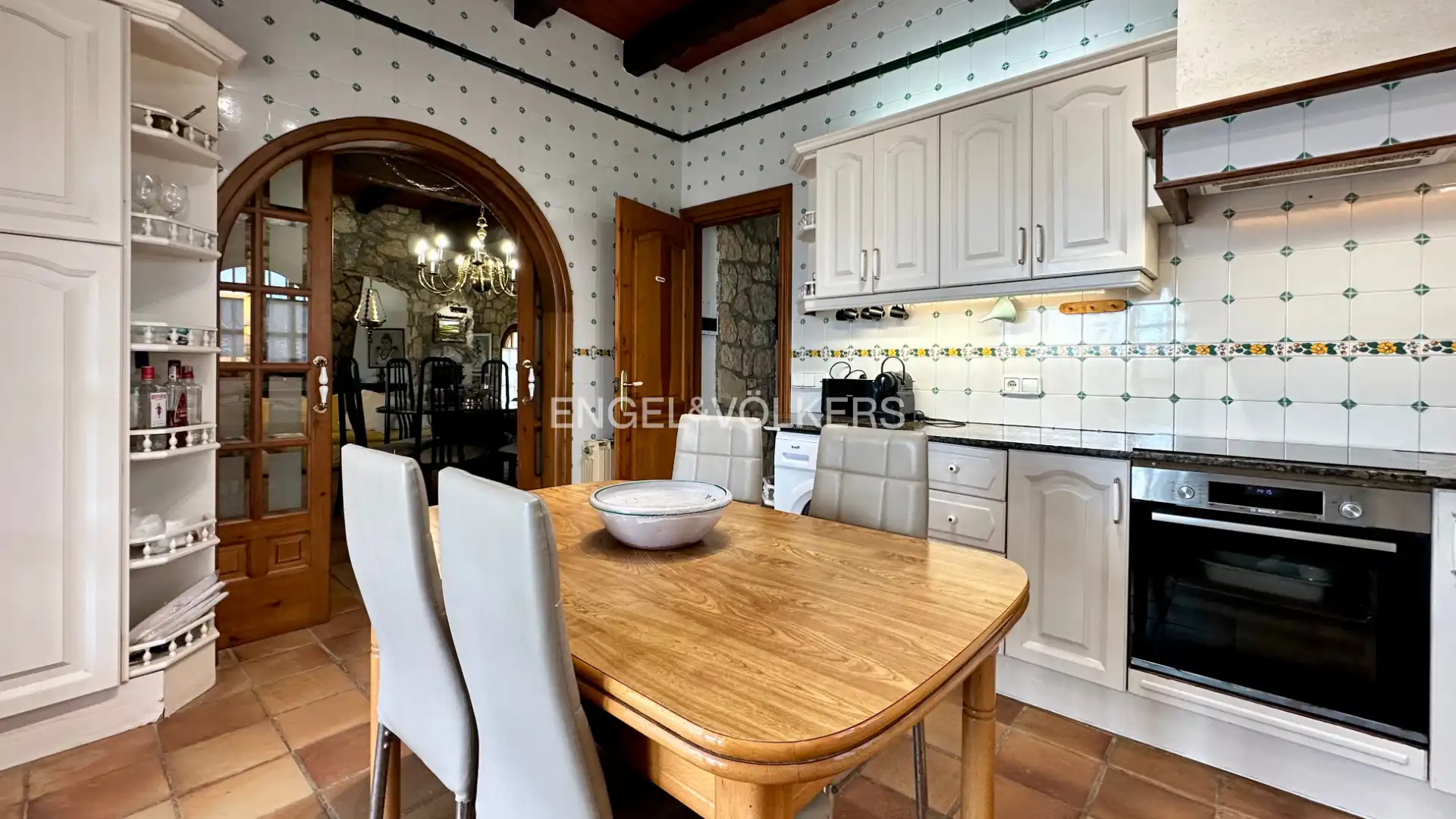 Küche von Haus oder Chalet zum Verkauf in Mont-roig del Camp mit Klimaanlage, Heizung und Privatgarten