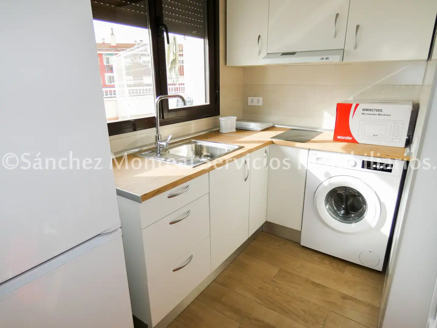 Cocina de Apartamento de alquiler en Alcázar de San Juan con Aire acondicionado, Terraza y Amueblado