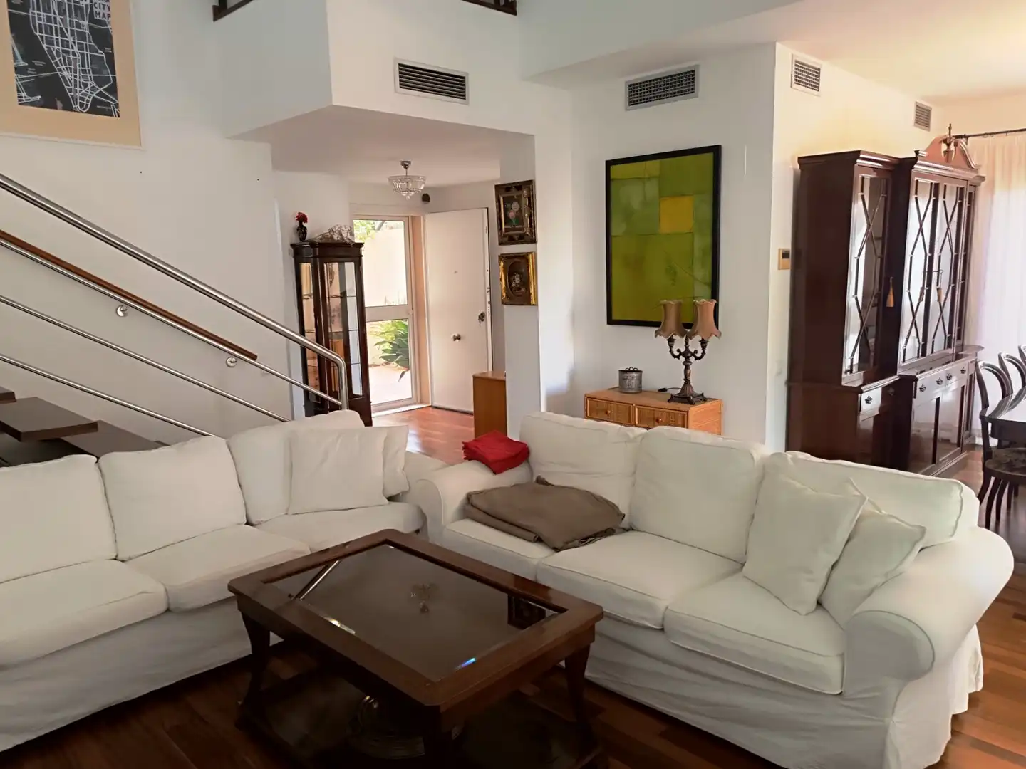 Sala de estar de Casa adosada en venta en Puerto Real con Aire acondicionado, Jardín privado y Parquet