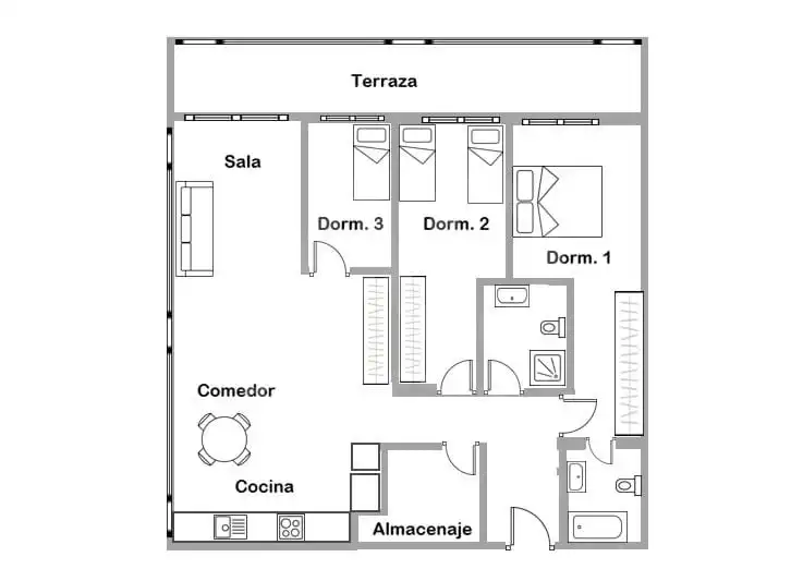 Flat for sale in L'Hospitalet de Llobregat  with Air Conditioner and Terrace