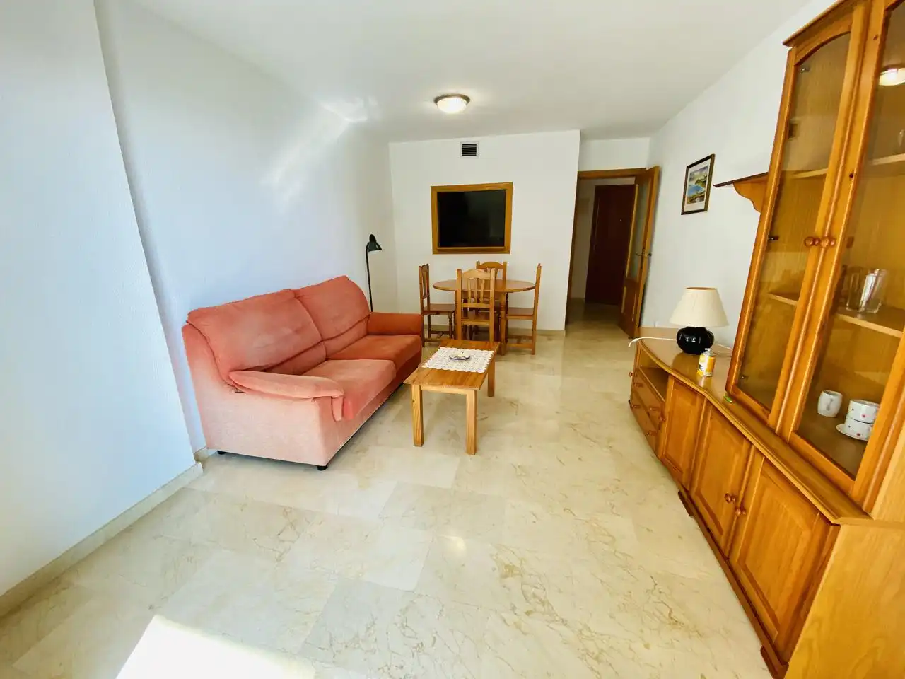 Wohnzimmer von Wohnung zur Miete in Villajoyosa / La Vila Joiosa mit Terrasse, Möbliert und Gemeinschaftspool