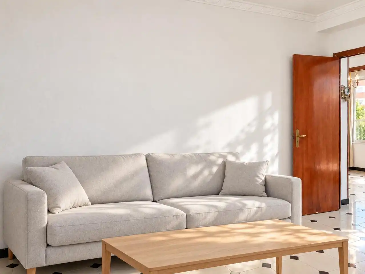 Sala d'estar de Pis en venda en Sevilla amb Aire condicionat, Moblat i Balcó