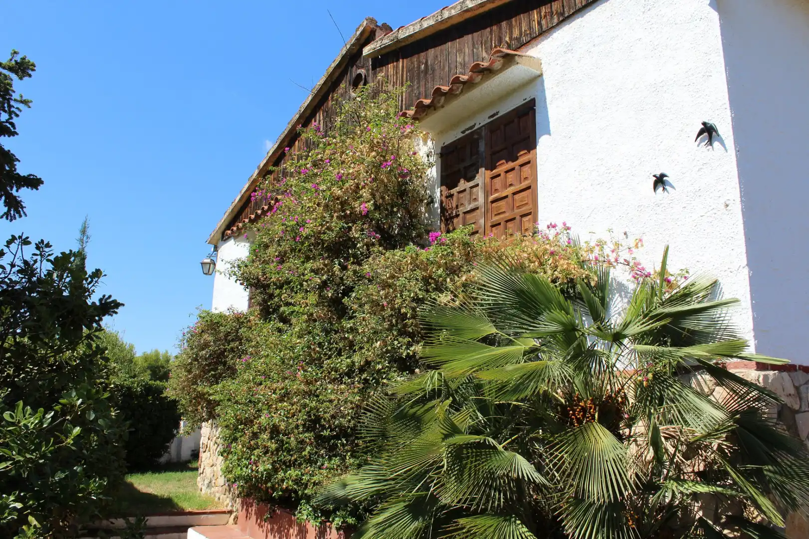 Vista exterior de Casa o chalet en venta en Vespella de Gaià con Jardín privado, Piscina y Amueblado
