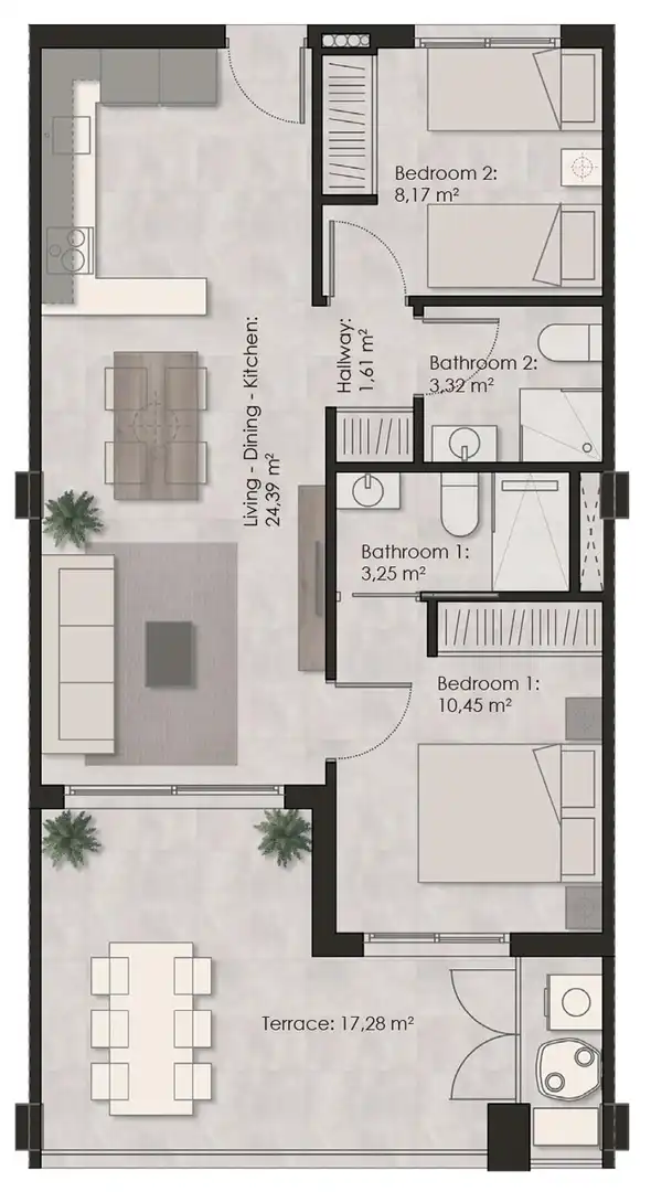 Apartament amb piscina en venda a Nueva Torrevieja - Aguas Nuevas, imagen 23