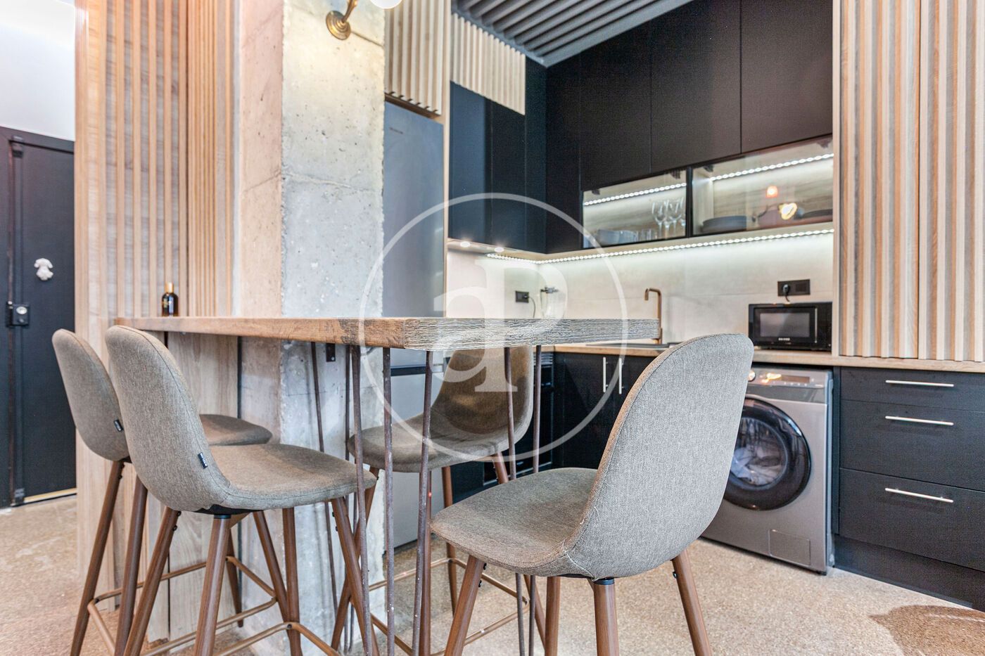 Kitchen of Flat for sale in  Valencia Capital  with Air Conditioner, Heating and Furnished