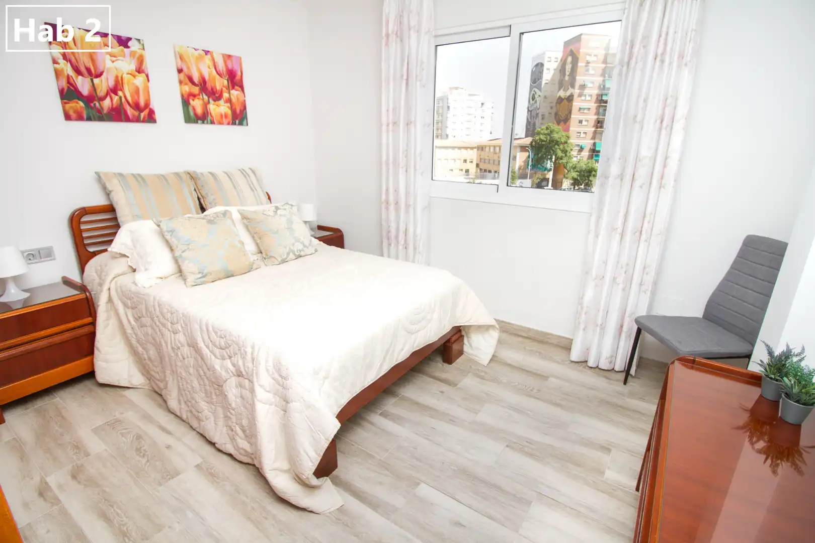 Habitación de Piso para compartir en Málaga con Aire acondicionado, Calefacción y Amueblado