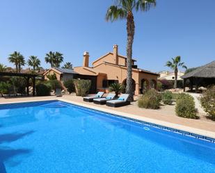 Swimming pool of House or chalet for sale in Fuente Álamo de Murcia  with Air Conditioner, Heating and Private garden