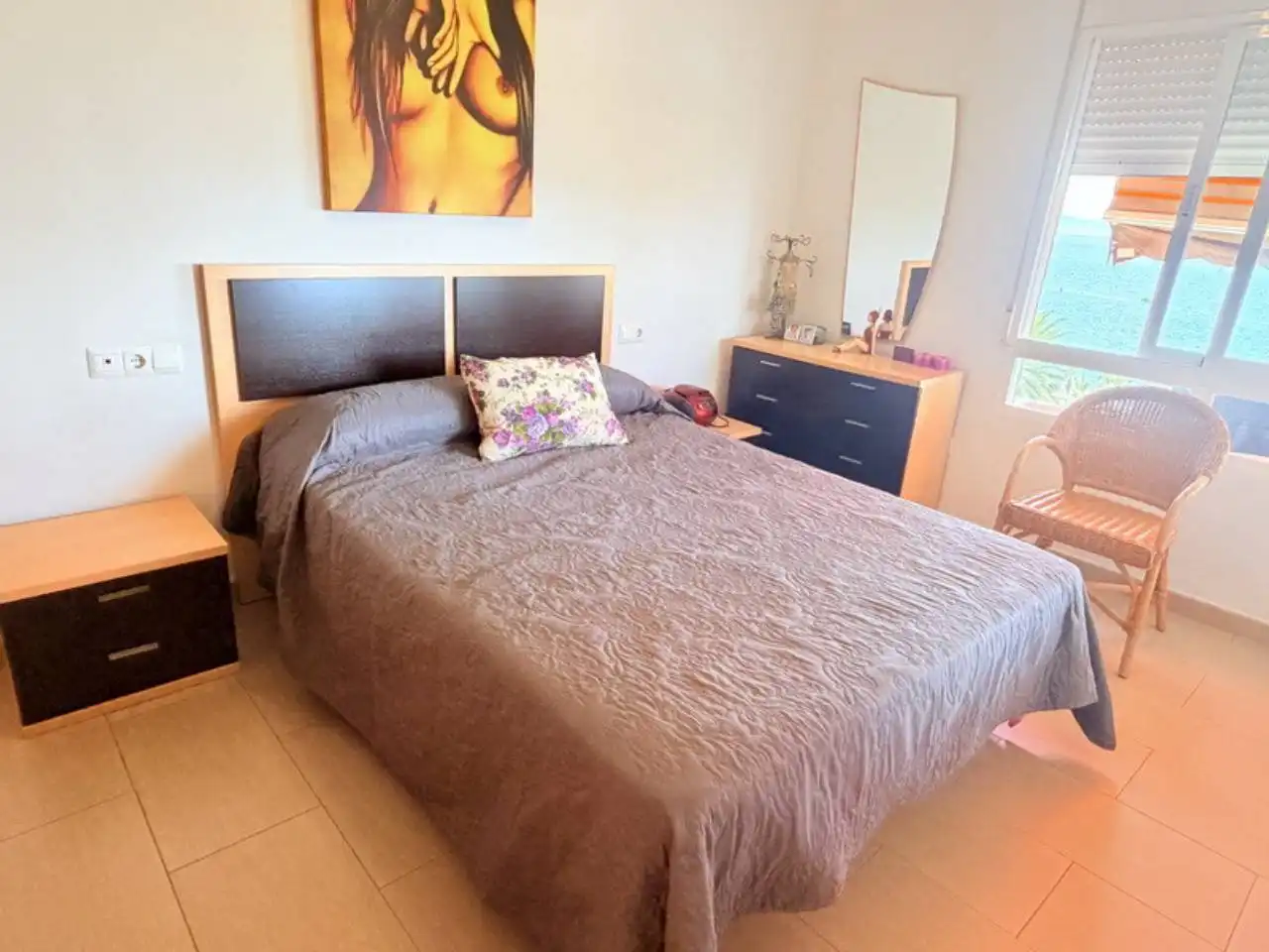 Schlafzimmer von Wohnungen zur Miete in Almuñécar mit Klimaanlage, Terrasse und Möbliert