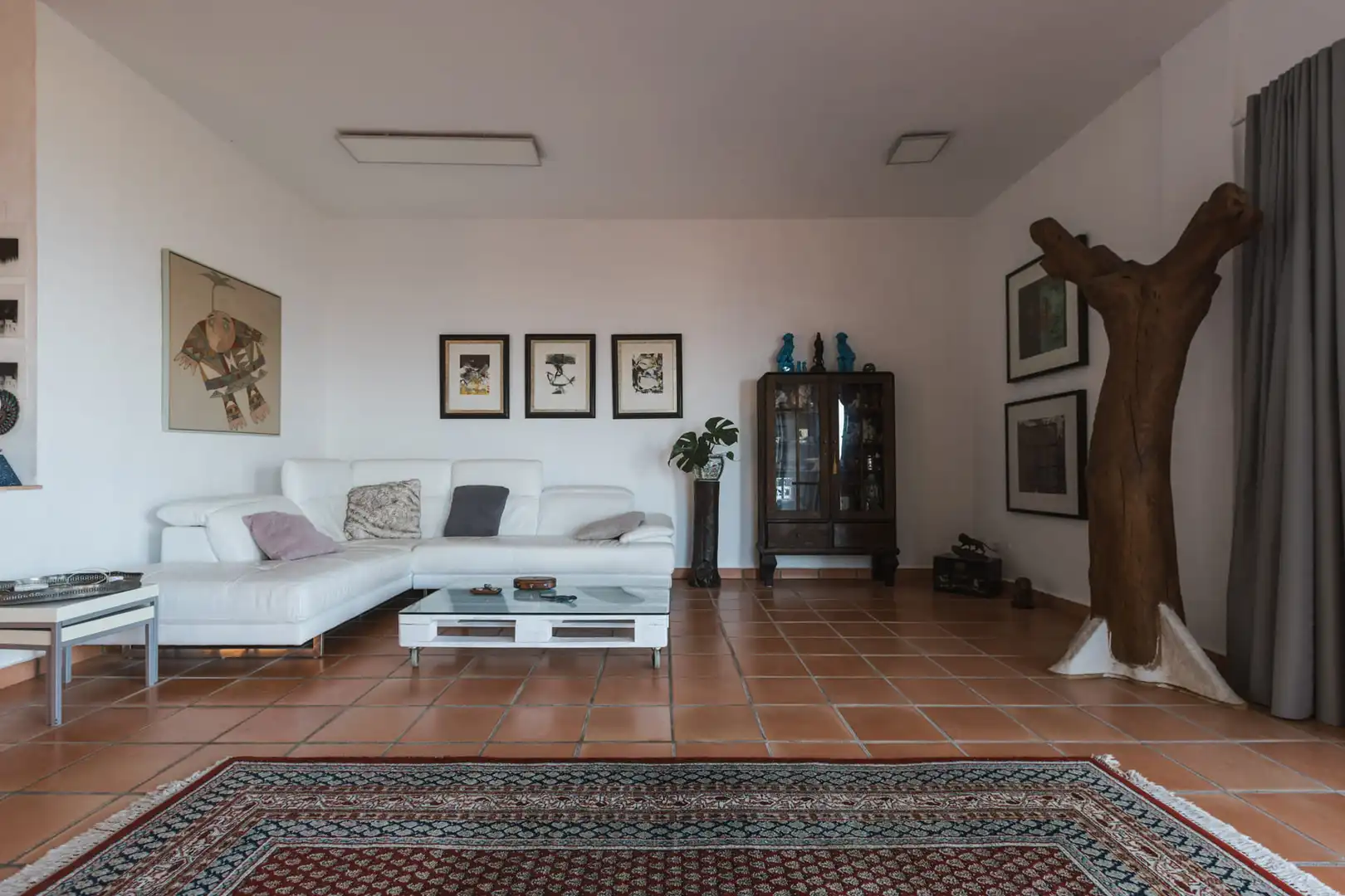 Sala d'estar de Casa o xalet en venda en San Juan de la Rambla amb Jardí privat, Parquet i Terrassa