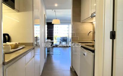 Kitchen of Flat for sale in Sant Josep de sa Talaia  with Air Conditioner, Private garden and Swimming Pool