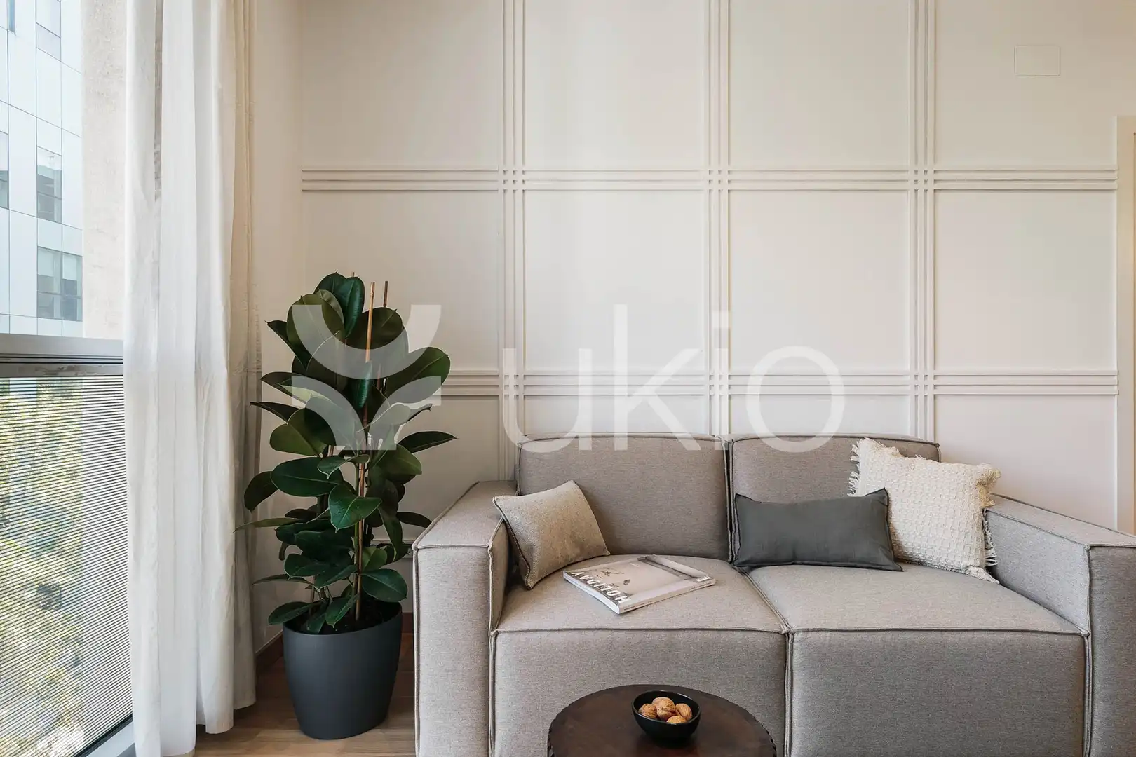 Wohnzimmer von Wohnungen zur Miete in Barcelona mit Klimaanlage, Heizung und Möbliert
