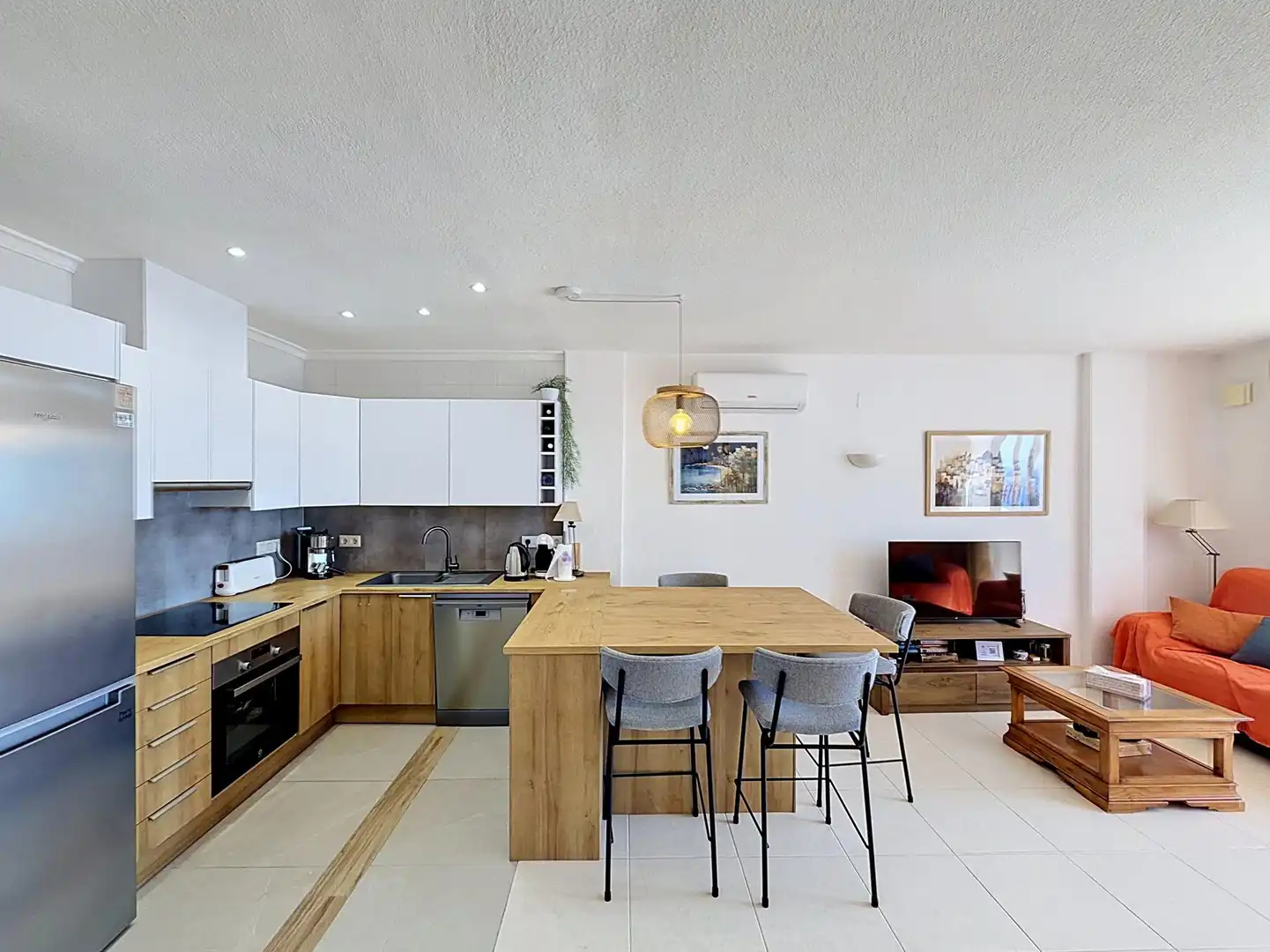 Cocina de Apartamento en venta en Benitachell / El Poble Nou de Benitatxell con Aire acondicionado, Calefacción y Terraza