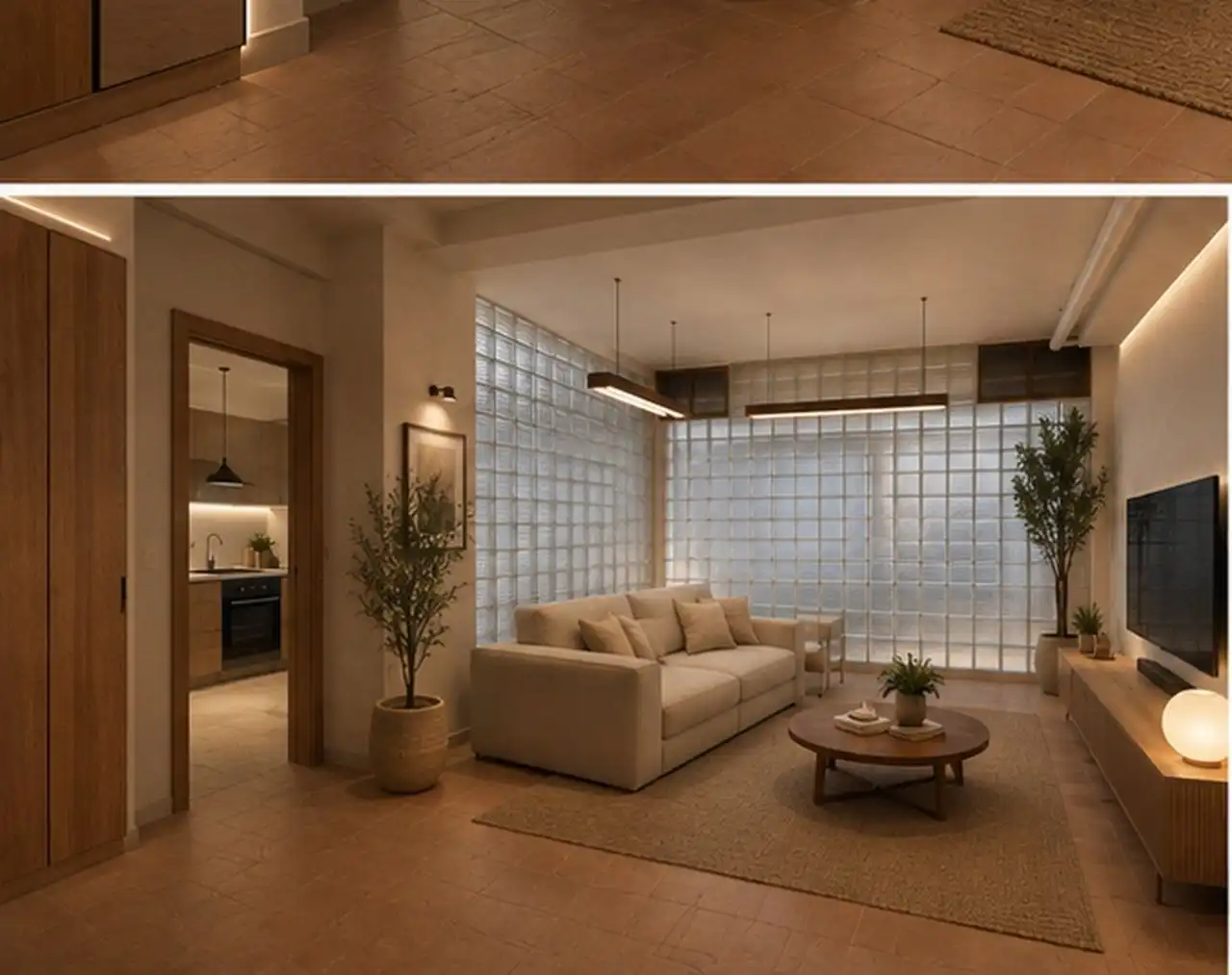 Sala d'estar de Loft de lloguer en Barcelona amb Aire condicionat, Moblat i Forn