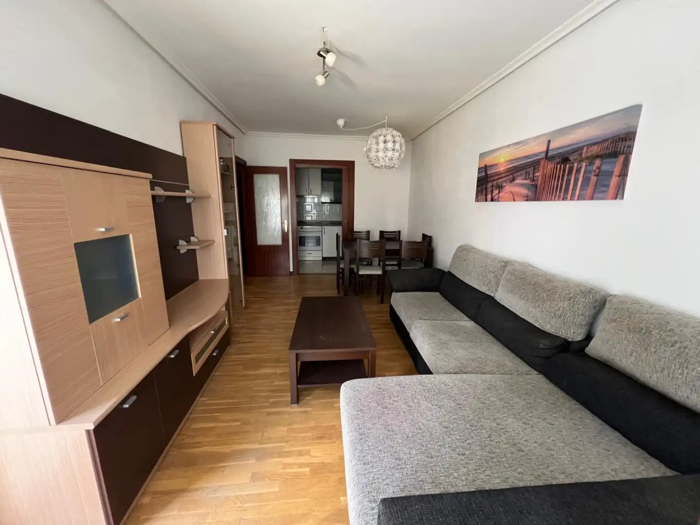 Wohnzimmer von Wohnung zum Verkauf in  Logroño mit Heizung, Parkett und Terrasse