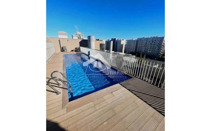 Swimming pool of Flat for sale in Sant Adrià de Besòs  with Air Conditioner, Heating and Parquet flooring