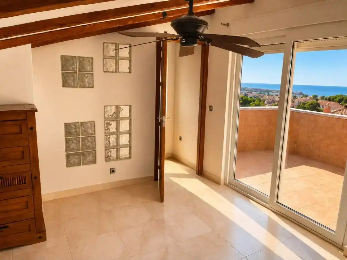 Terraza de Casa o chalet en venta en Benalmádena con Aire acondicionado, Piscina y Balcón