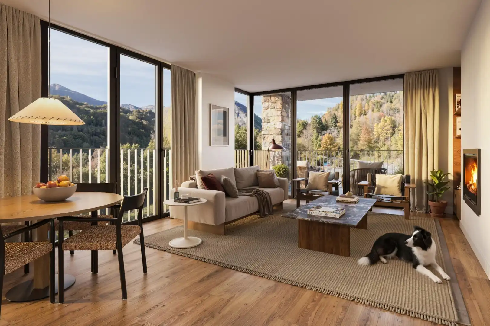 Living room of Flat for sale in Panticosa  with Heating, Storage room and Community pool