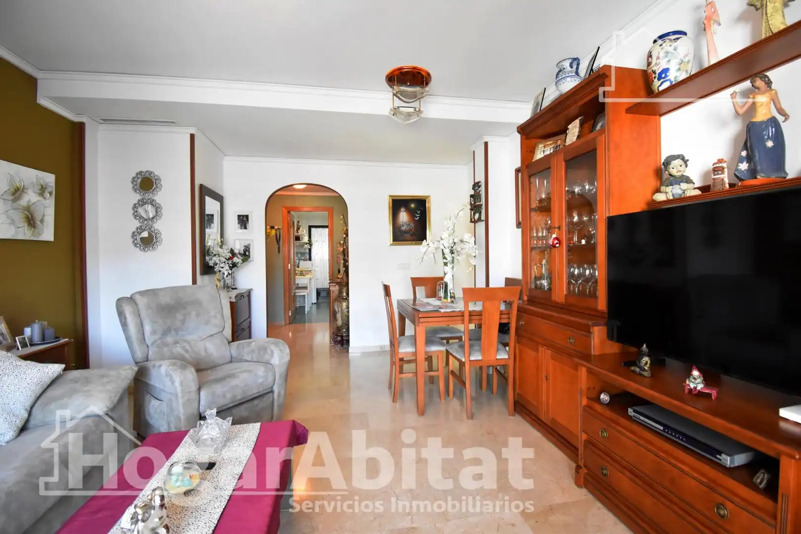 Living room of Flat for sale in Gandia  with Terrace and Community pool