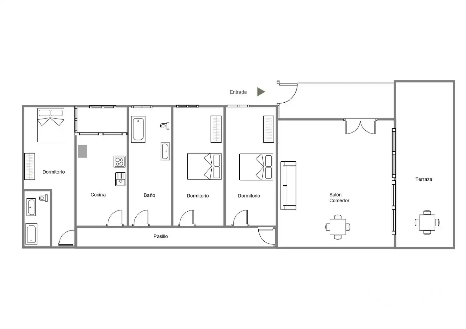 Ático en venta en Alicante / Alacant con Calefacción, Terraza y Amueblado
